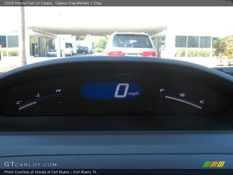 Galaxy Gray Metallic / Gray 2008 Honda Civic LX Coupe