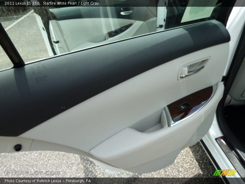 Starfire White Pearl / Light Gray 2011 Lexus ES 350