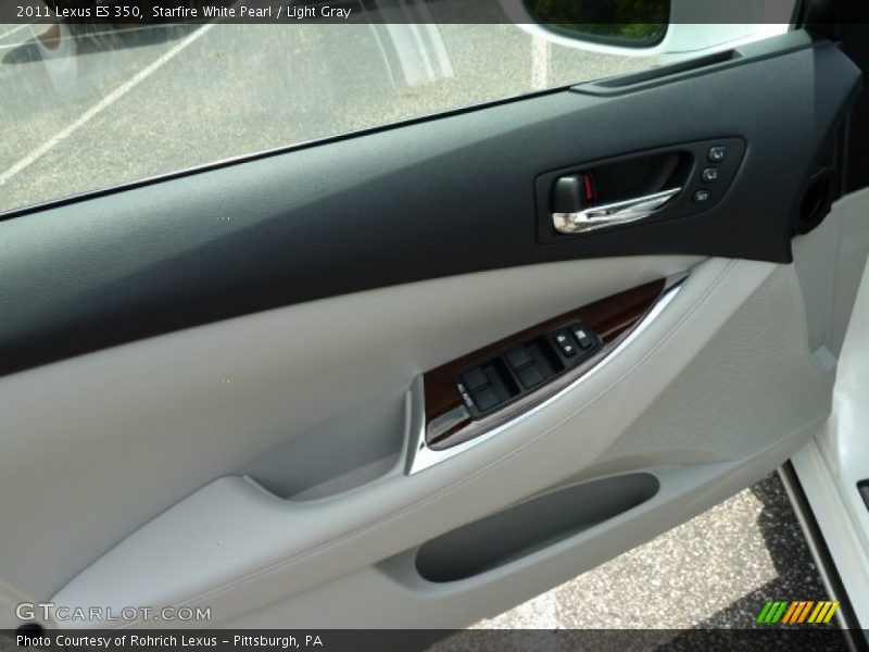 Starfire White Pearl / Light Gray 2011 Lexus ES 350