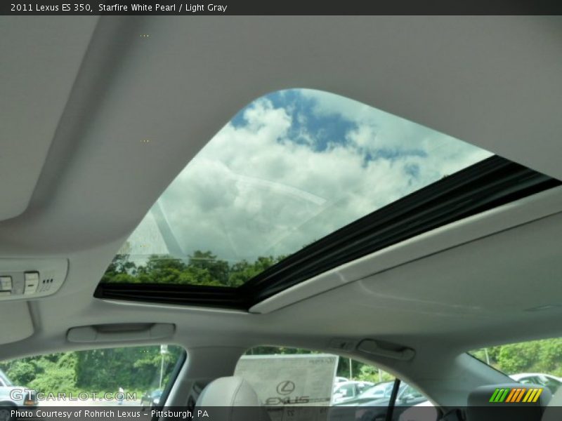 Starfire White Pearl / Light Gray 2011 Lexus ES 350