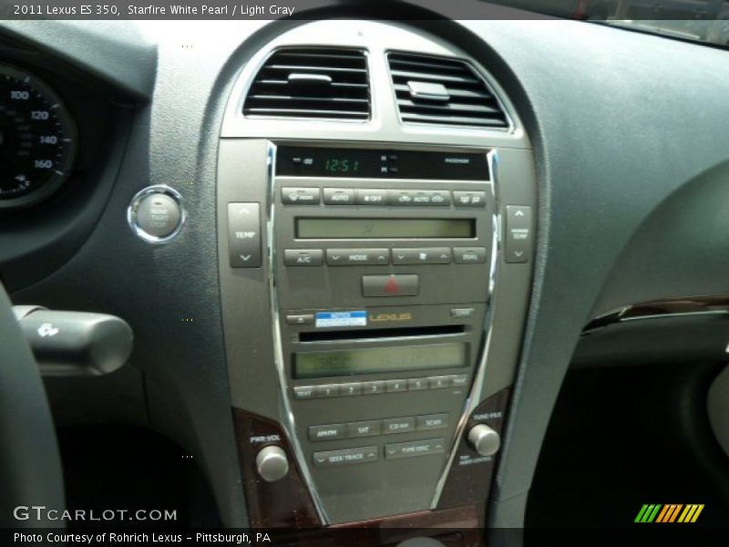 Starfire White Pearl / Light Gray 2011 Lexus ES 350