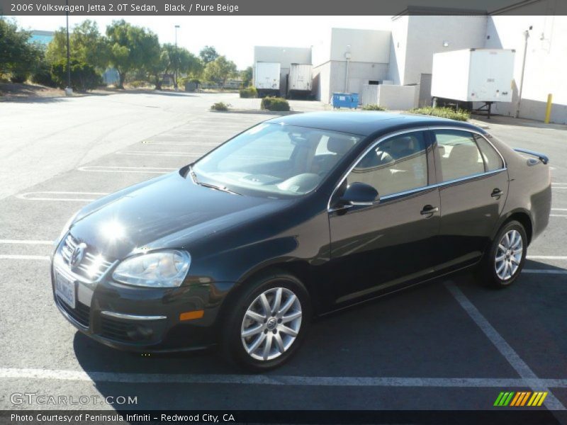 Black / Pure Beige 2006 Volkswagen Jetta 2.0T Sedan