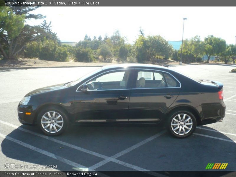 Black / Pure Beige 2006 Volkswagen Jetta 2.0T Sedan