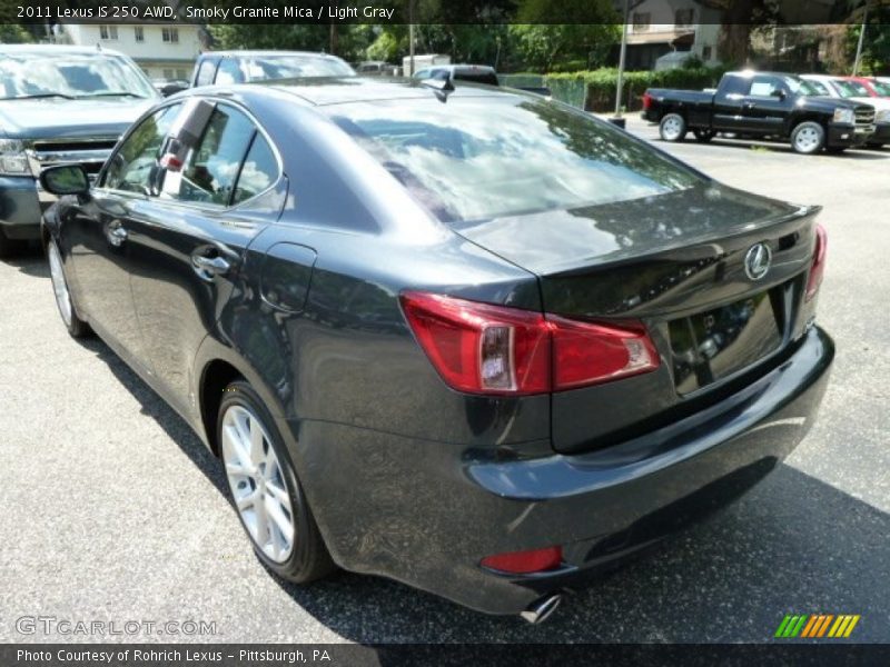 Smoky Granite Mica / Light Gray 2011 Lexus IS 250 AWD