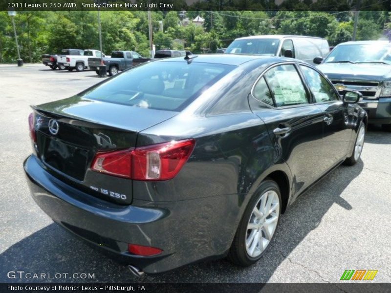 Smoky Granite Mica / Light Gray 2011 Lexus IS 250 AWD