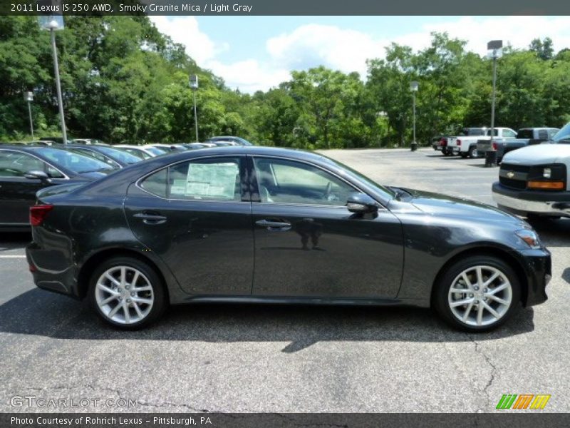 Smoky Granite Mica / Light Gray 2011 Lexus IS 250 AWD