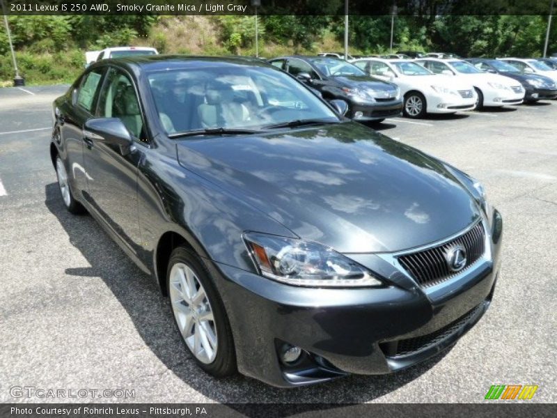 Smoky Granite Mica / Light Gray 2011 Lexus IS 250 AWD