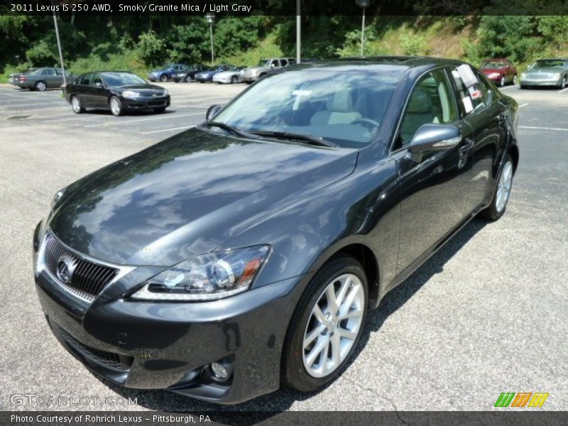 Smoky Granite Mica / Light Gray 2011 Lexus IS 250 AWD