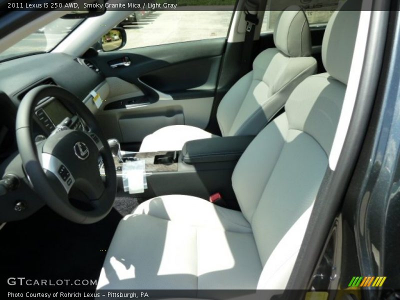 Smoky Granite Mica / Light Gray 2011 Lexus IS 250 AWD