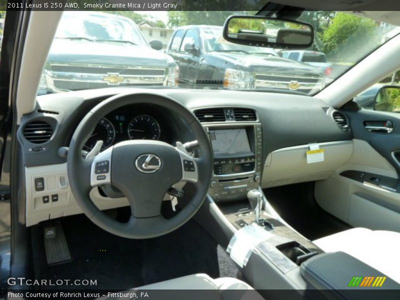 Smoky Granite Mica / Light Gray 2011 Lexus IS 250 AWD