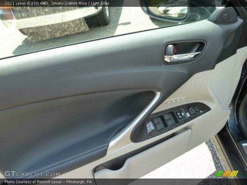 Smoky Granite Mica / Light Gray 2011 Lexus IS 250 AWD
