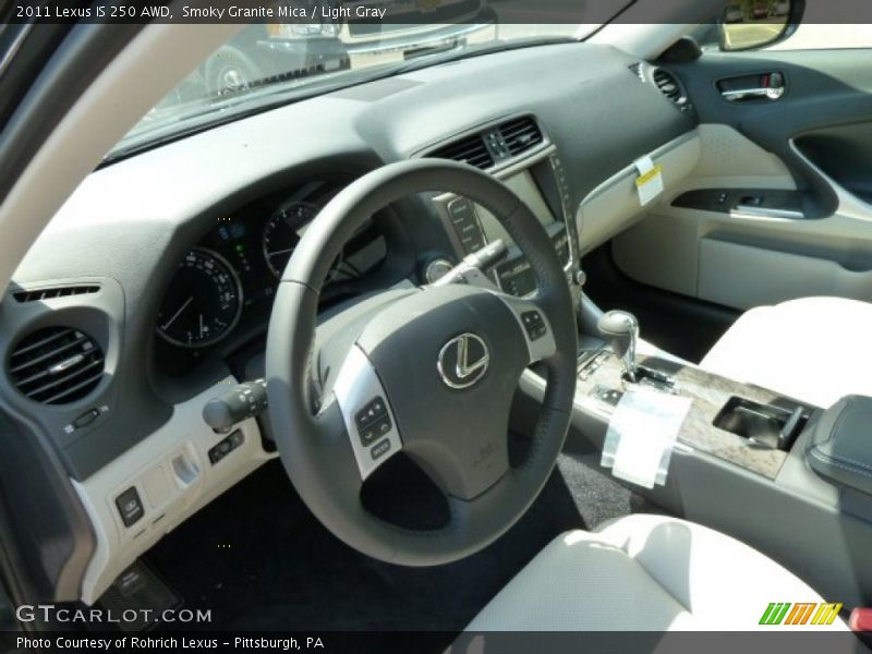 Smoky Granite Mica / Light Gray 2011 Lexus IS 250 AWD