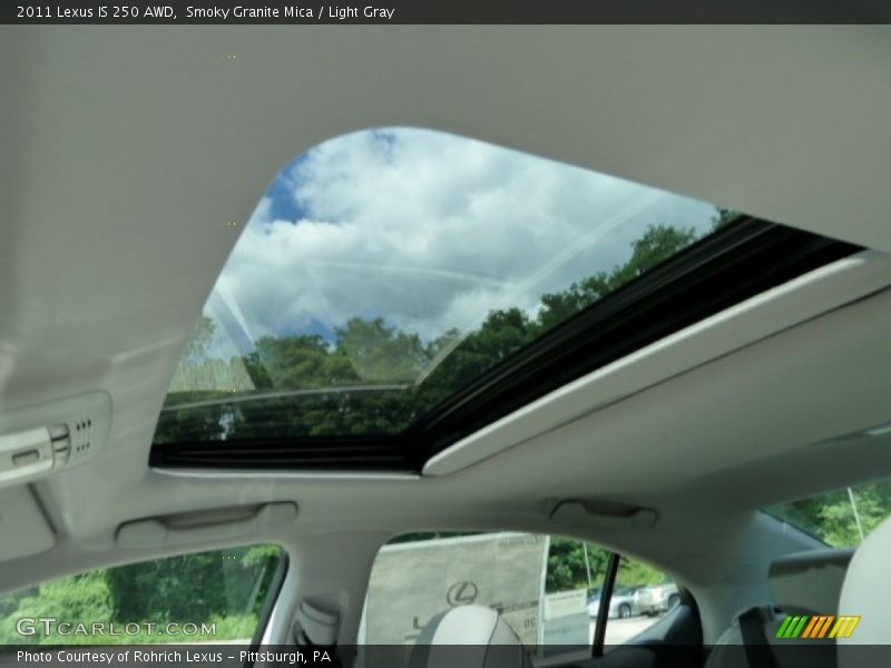 Smoky Granite Mica / Light Gray 2011 Lexus IS 250 AWD
