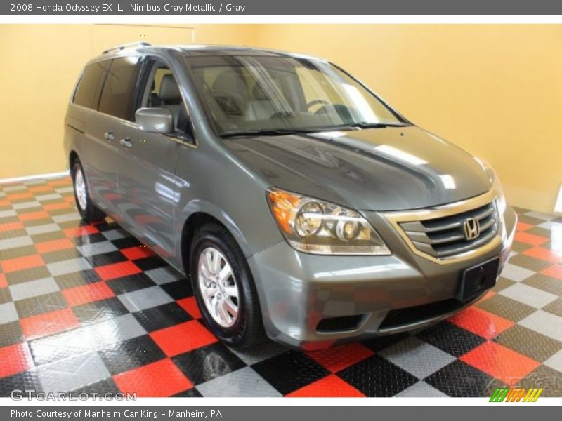 Nimbus Gray Metallic / Gray 2008 Honda Odyssey EX-L