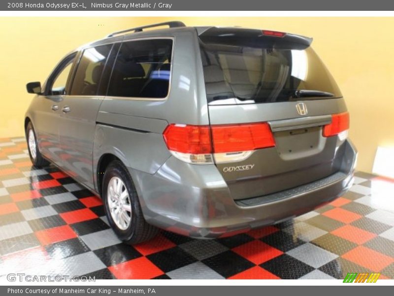 Nimbus Gray Metallic / Gray 2008 Honda Odyssey EX-L