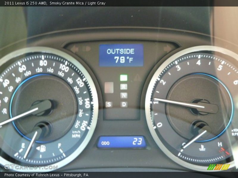 Smoky Granite Mica / Light Gray 2011 Lexus IS 250 AWD