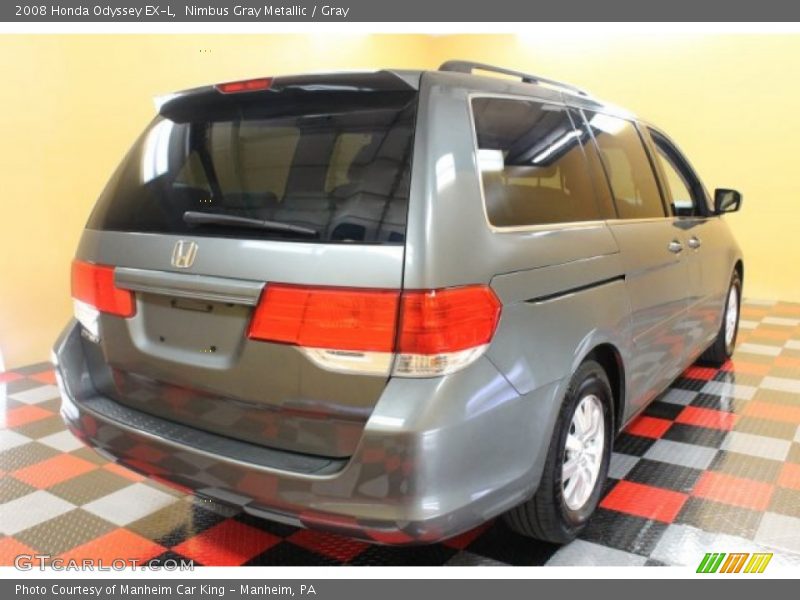 Nimbus Gray Metallic / Gray 2008 Honda Odyssey EX-L