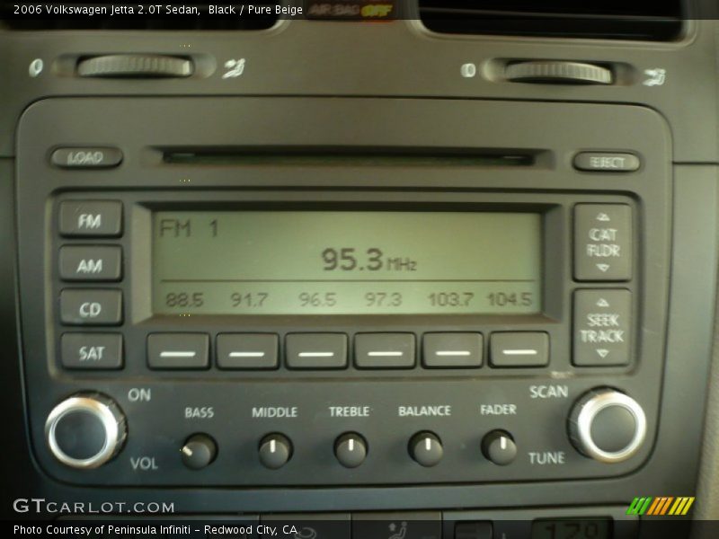 Black / Pure Beige 2006 Volkswagen Jetta 2.0T Sedan