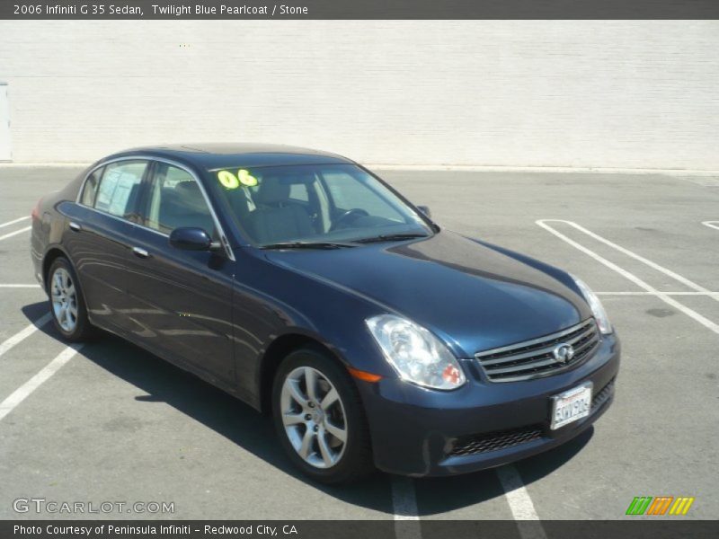Twilight Blue Pearlcoat / Stone 2006 Infiniti G 35 Sedan