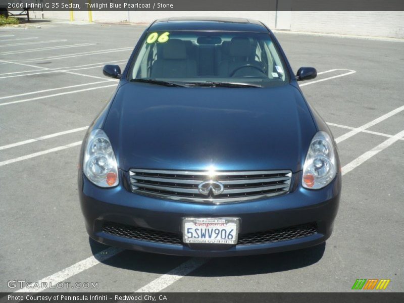 Twilight Blue Pearlcoat / Stone 2006 Infiniti G 35 Sedan