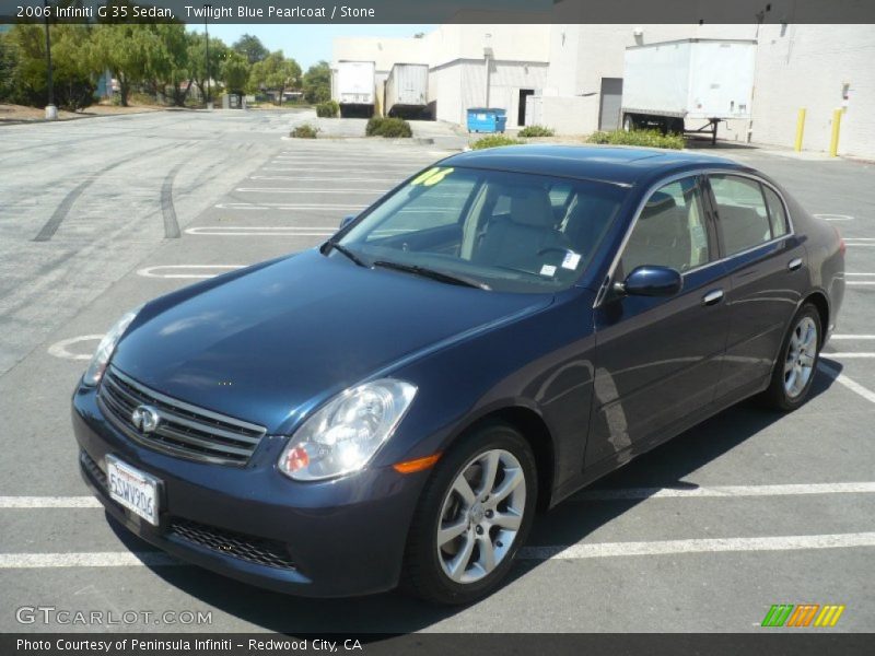 Twilight Blue Pearlcoat / Stone 2006 Infiniti G 35 Sedan