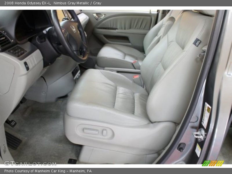 Nimbus Gray Metallic / Gray 2008 Honda Odyssey EX-L