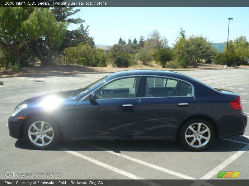 Twilight Blue Pearlcoat / Stone 2006 Infiniti G 35 Sedan