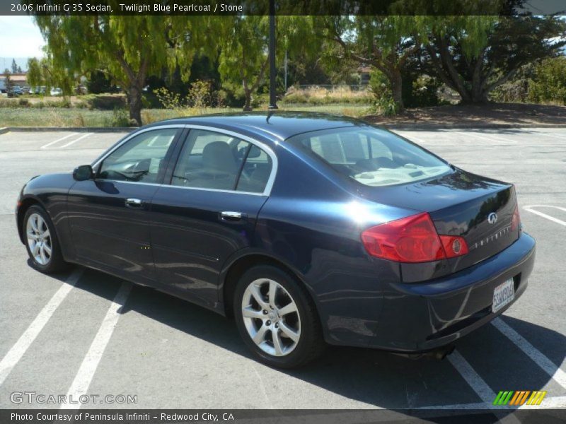 Twilight Blue Pearlcoat / Stone 2006 Infiniti G 35 Sedan