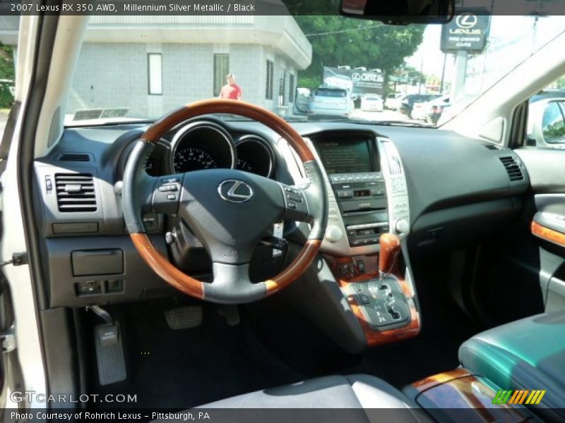 Millennium Silver Metallic / Black 2007 Lexus RX 350 AWD