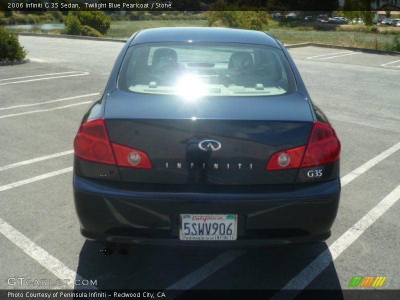 Twilight Blue Pearlcoat / Stone 2006 Infiniti G 35 Sedan