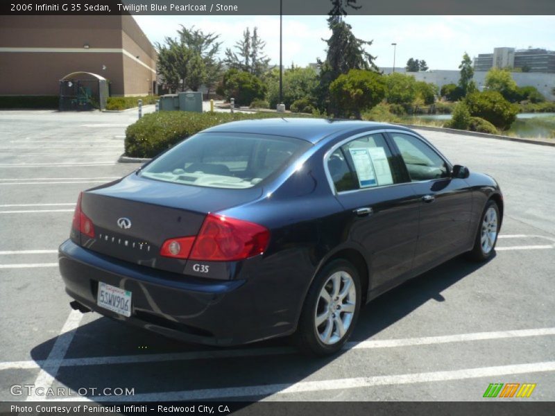 Twilight Blue Pearlcoat / Stone 2006 Infiniti G 35 Sedan