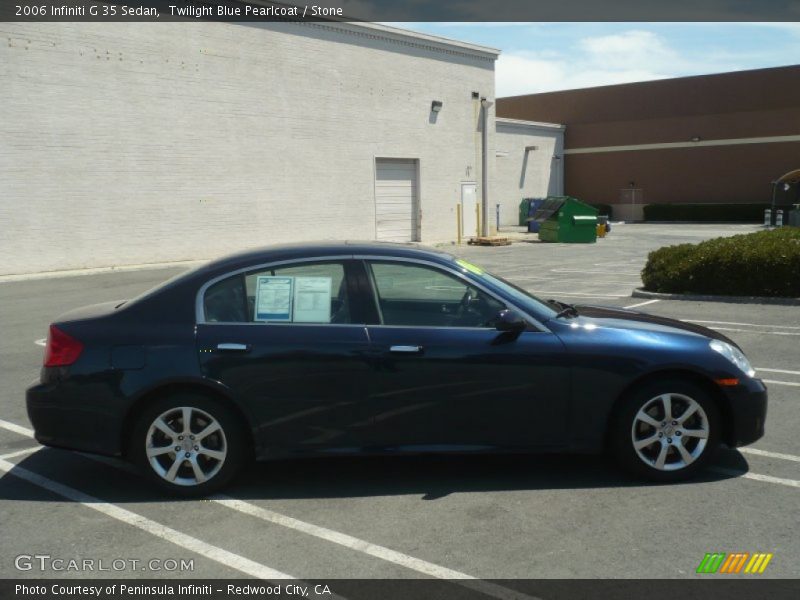 Twilight Blue Pearlcoat / Stone 2006 Infiniti G 35 Sedan