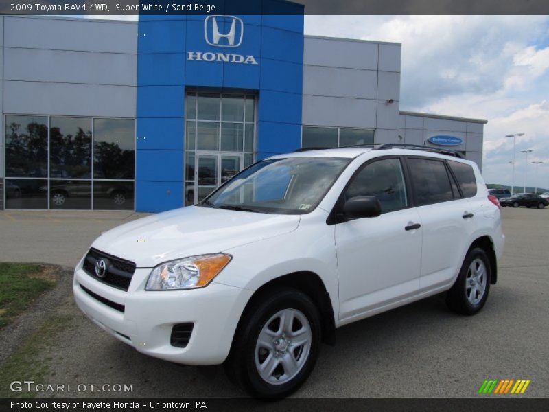 Super White / Sand Beige 2009 Toyota RAV4 4WD