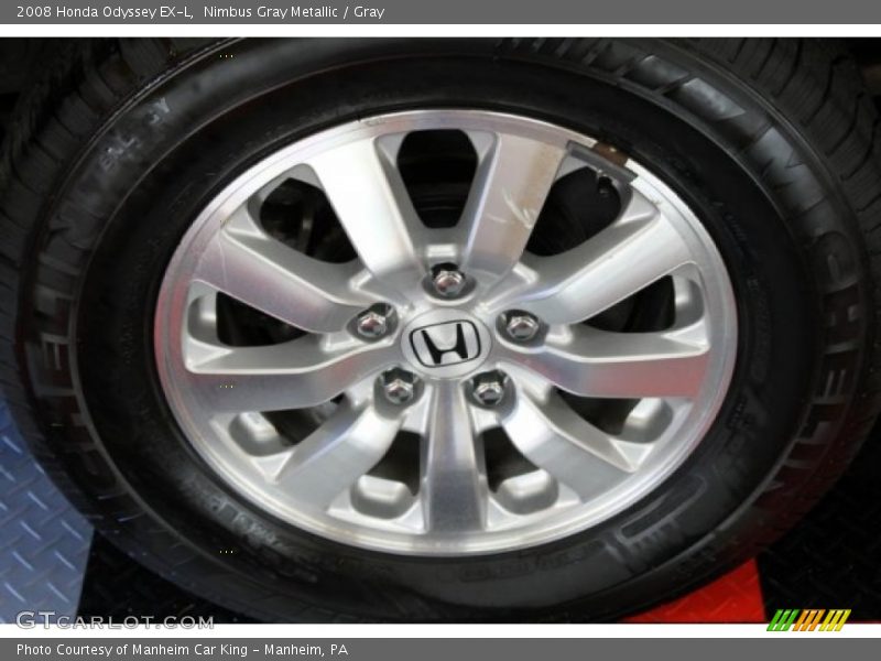 Nimbus Gray Metallic / Gray 2008 Honda Odyssey EX-L