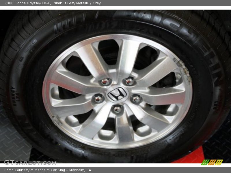 Nimbus Gray Metallic / Gray 2008 Honda Odyssey EX-L
