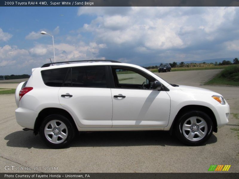 Super White / Sand Beige 2009 Toyota RAV4 4WD