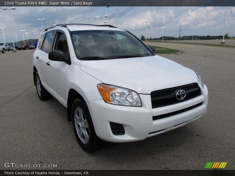 Super White / Sand Beige 2009 Toyota RAV4 4WD