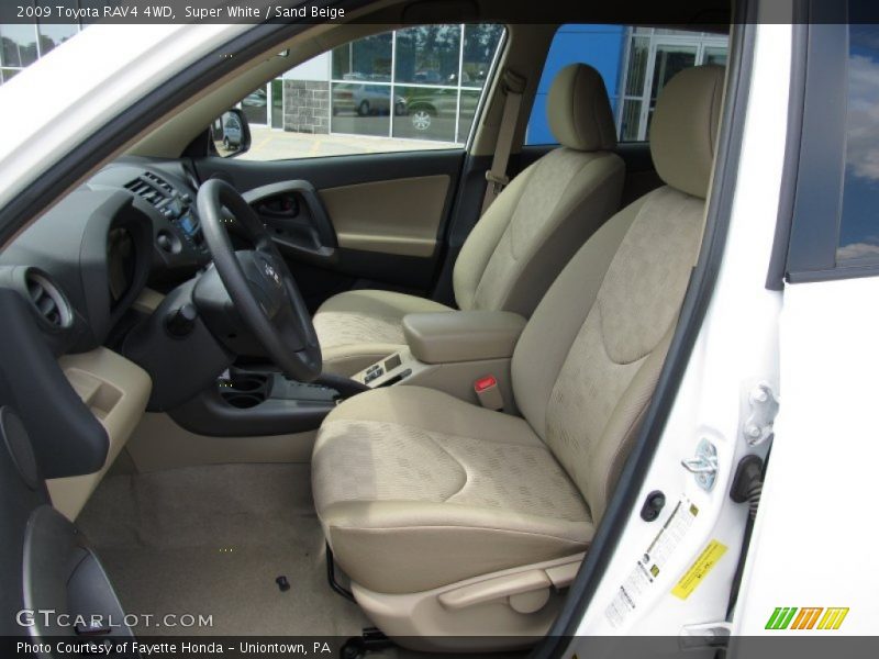 Super White / Sand Beige 2009 Toyota RAV4 4WD