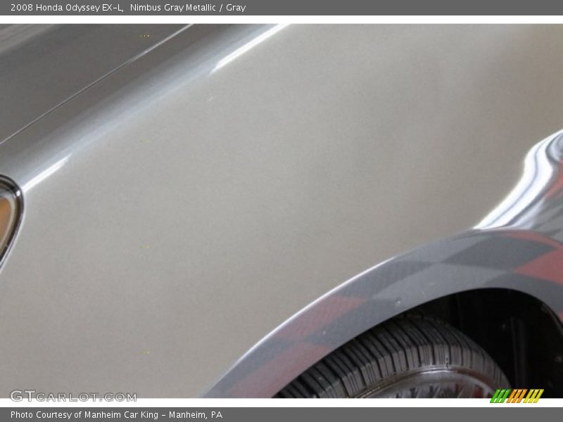 Nimbus Gray Metallic / Gray 2008 Honda Odyssey EX-L