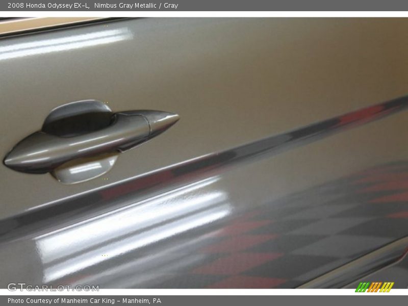 Nimbus Gray Metallic / Gray 2008 Honda Odyssey EX-L