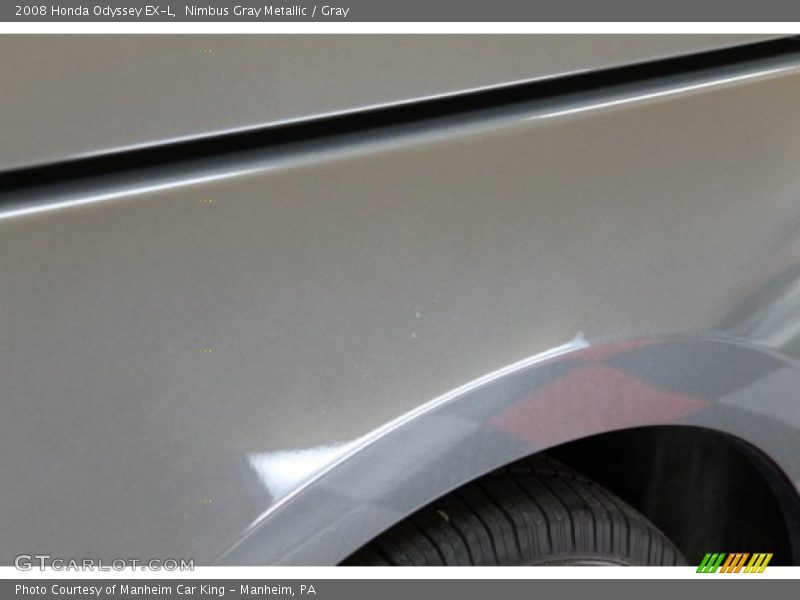 Nimbus Gray Metallic / Gray 2008 Honda Odyssey EX-L