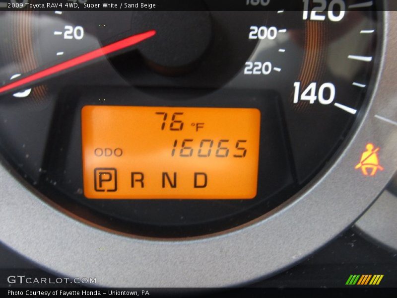 Super White / Sand Beige 2009 Toyota RAV4 4WD