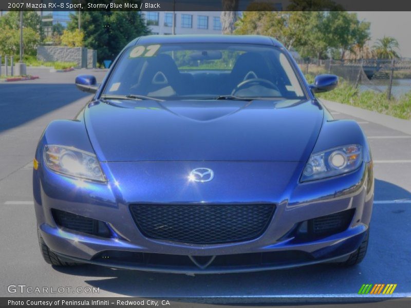 Stormy Blue Mica / Black 2007 Mazda RX-8 Sport