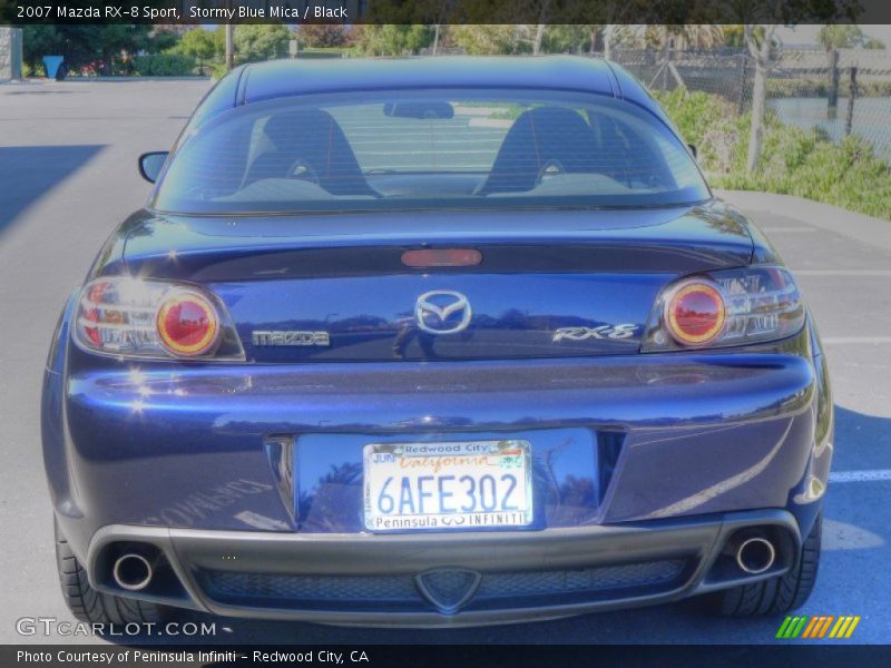 Stormy Blue Mica / Black 2007 Mazda RX-8 Sport