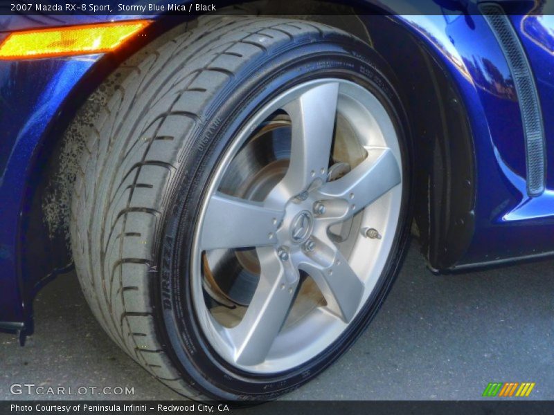 Stormy Blue Mica / Black 2007 Mazda RX-8 Sport