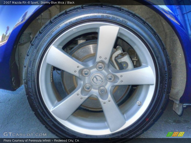 Stormy Blue Mica / Black 2007 Mazda RX-8 Sport
