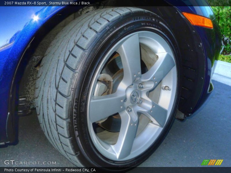 Stormy Blue Mica / Black 2007 Mazda RX-8 Sport