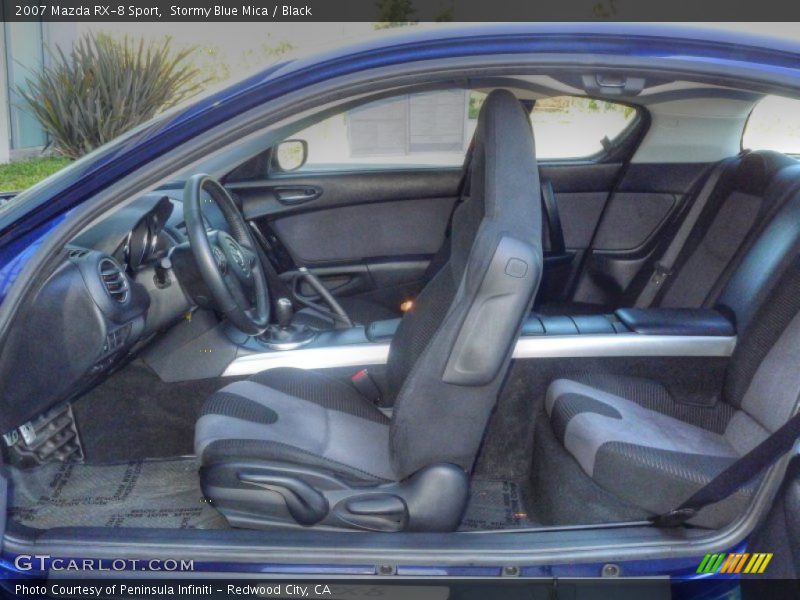 Stormy Blue Mica / Black 2007 Mazda RX-8 Sport