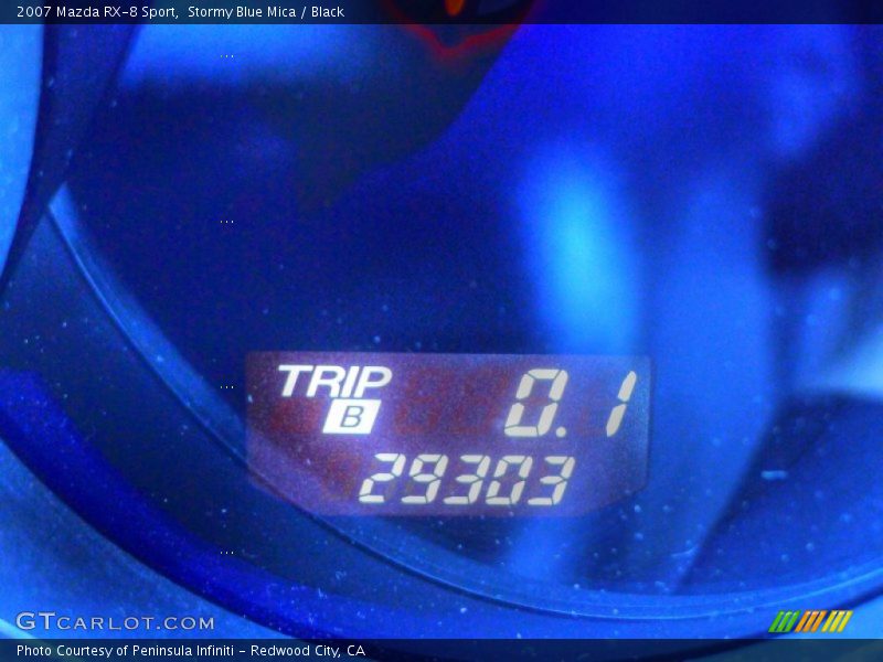 Stormy Blue Mica / Black 2007 Mazda RX-8 Sport