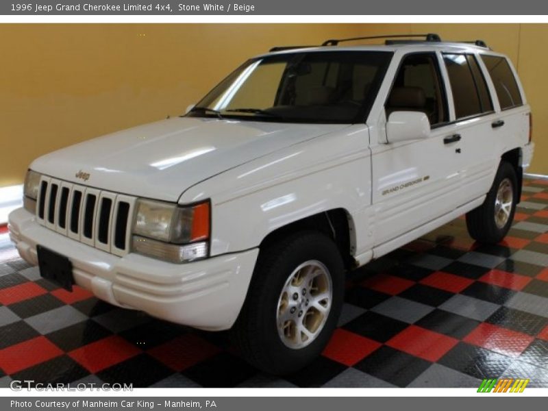 Stone White / Beige 1996 Jeep Grand Cherokee Limited 4x4